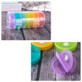 thumbnail image 2 of letairis Weekly Pill Box 7 Days Pills Dispenser Supplements Separated Compartments Storage Organizer Plastic Container Morning Evening, 2 of 7