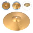 thumbnail image 3 of Miangastore Cymbales en Alliage de Laiton Pièce Dorée 1 Pce Accessoires de Percussion 12 Pouces, 3 of 8