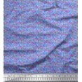 thumbnail image 1 of Soimoi Velvet Fabric Leaves & Floral Artistic Decor Fabric Printed Yard 58 Inch Wide, 1 of 1