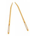 thumbnail image 4 of 2pcs Aluminium Large-eye Bent Tip Tapestry Darning Needles Knitting Golden, 4 of 9