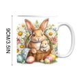thumbnail image 3 of MTBLYS Easter Ceramic Coffee Mug Rabbit Design 350Ml Capacity 8Cm X 8Cm Home Office Camping Use, 3 of 4