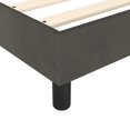 thumbnail image 5 of vidaXL Bed Frame Dark Grey 183x213cm California King Velvet, 5 of 5