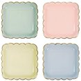 thumbnail image 2 of 8Pcs Disposable Paper Plates Gilding Bithday Party Decoration Cake Trays Dinner Plate 9", 2 of 9