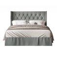 thumbnail image 3 of HMD Billy Twin Tufted Upholstered Panel Bed, Gray, 3 of 3