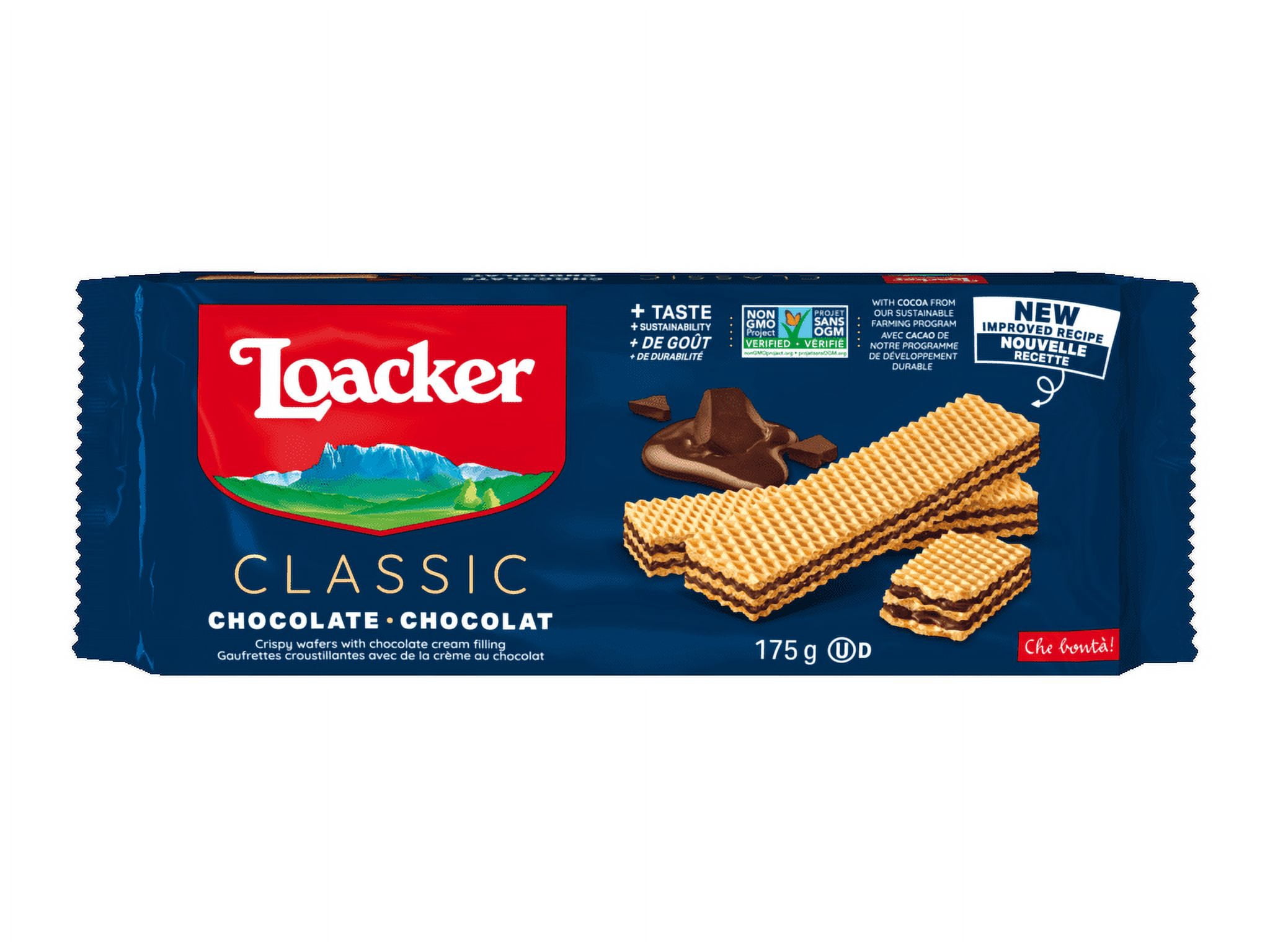 Loacker Wafer Chocolate Baked Cookies 175GR