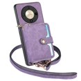 thumbnail image 1 of Crossbody Phone Case Wallet with Detachable Strap for Honor X9B Shockproof Cover Purple, 1 of 5