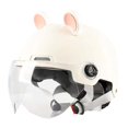 thumbnail image 3 of Open Face Helmet Cute Lightweight Half Face Helmet Accessory Beige, 3 of 9