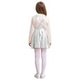 thumbnail image 3 of RUNQHUI Robe Évasée pour Filles Fête d'Anniversaire Robe à Bretelles Jupe Plissée Vêtements de Carnaval Argent 14, 3 of 6