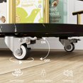 thumbnail image 4 of Garvee Bar Serving Cart with 3 Tier Storage Shelves, Wine Rack, Glass Holder, Golden and Black, 4 of 11