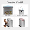 thumbnail image 4 of GloryStar 16 Gallon Dual Compartment Trash Can, Stainless Steel Recycling Bin with Soft-Close Lid, Step Rectangle Step Waste Container, 4 of 8