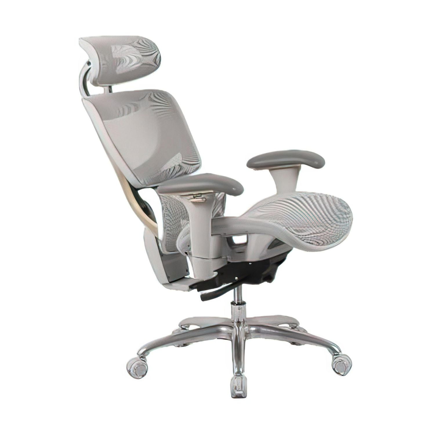 Fauteuil de bureau TygerClaw à dossier haut et résille avec appui-tête réglable