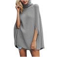 thumbnail image 1 of Erwazi Hauts à Col Roulé pour Femmes, Tunique Décontractée à Manches Longues en Tricot, Pulls Amples et Chauds pour Automne Hiver, 1 of 4