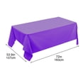 thumbnail image 3 of HHBEAUTY Rectangle Vinyl Tablecloth, Waterproof Spillproof Plastic Backed Table Cloth, Wipe Clean Table Cover for Dining, Buffet Parties and Camping (54" x 72"), 3 of 7
