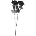 thumbnail image 1 of 2pcs Imitation Dark Rose Exquisite Faux Rose Flower Unique Rose Photo Props, 1 of 9