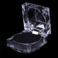 thumbnail image 1 of 1PC Velvet Ring Box Square Jewelry Box Valentine‘s Day Ring Box With Detachable Lid, 1 of 8