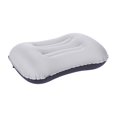 thumbnail image 3 of Bunblic Inflatable Camping Pillow Compressible Multipurpose Lightweight Neck Support Portable for Beach Cars Sleeping Airplane Hiking Light Gray, 3 of 8