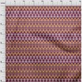 thumbnail image 3 of oneOone Viscose Jersey Fabric Damask & Chevron Ikat Print Fabric BTY 60 Inch Wide, 3 of 5