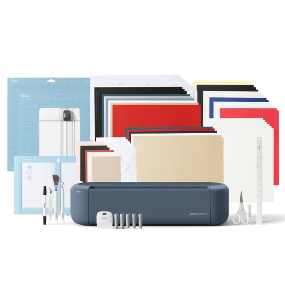 Cricut Maker® 5 Deluxe Bundle, Slate Blue