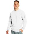 thumbnail image 1 of Hanes Mens EcoSmart Fleece Crewneck Sweatshirt, S, White, 1 of 1