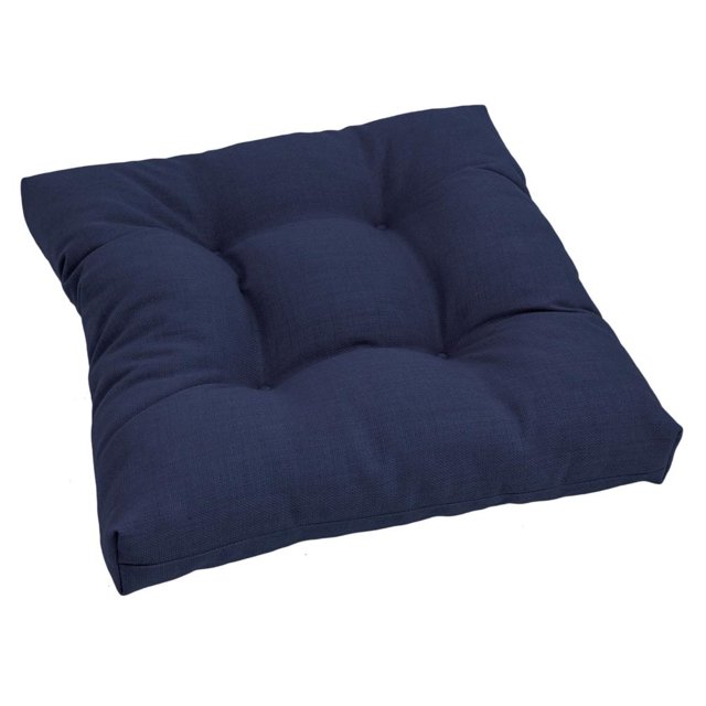 Coussin de Chaise de Salle à Manger Capitonné en Polyester Filé Carré de 19 Po