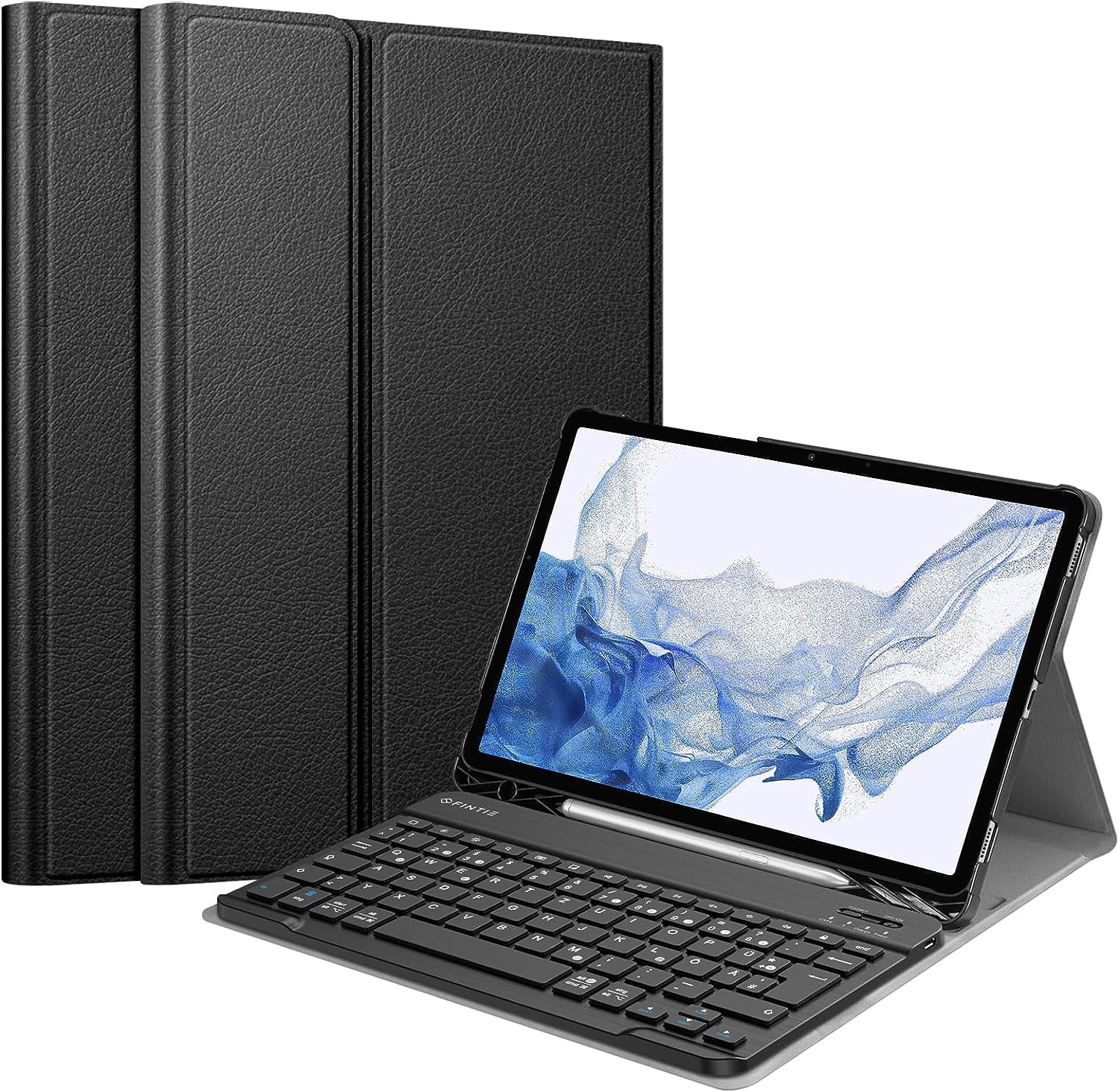 Tasnim Keyboard Case for Galaxy Tab S10 FE / S9 FE 10.9 inch/Tab S9/S8/S7 11" Case with Detachable Bluetooth Backlight Keyboard Cute Candy Color Business Student Wireless Bluetooth Keyboar