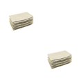 thumbnail image 1 of Maytalsory 3pack/lot Durable Under Bed Storage Drawers Non-woven Fabric Storage Solution For Bedding Keeping White 2Set, 1 of 6