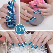 HHBEAUTY Mirror Nail Polish, Shine DIY Matte Metallic Nail Polish, Mirror Effect Long Lasting Gorgeous Glossy Manicure Nail Art Decoration, Brilliant Manicure Effect Nail Lacquers