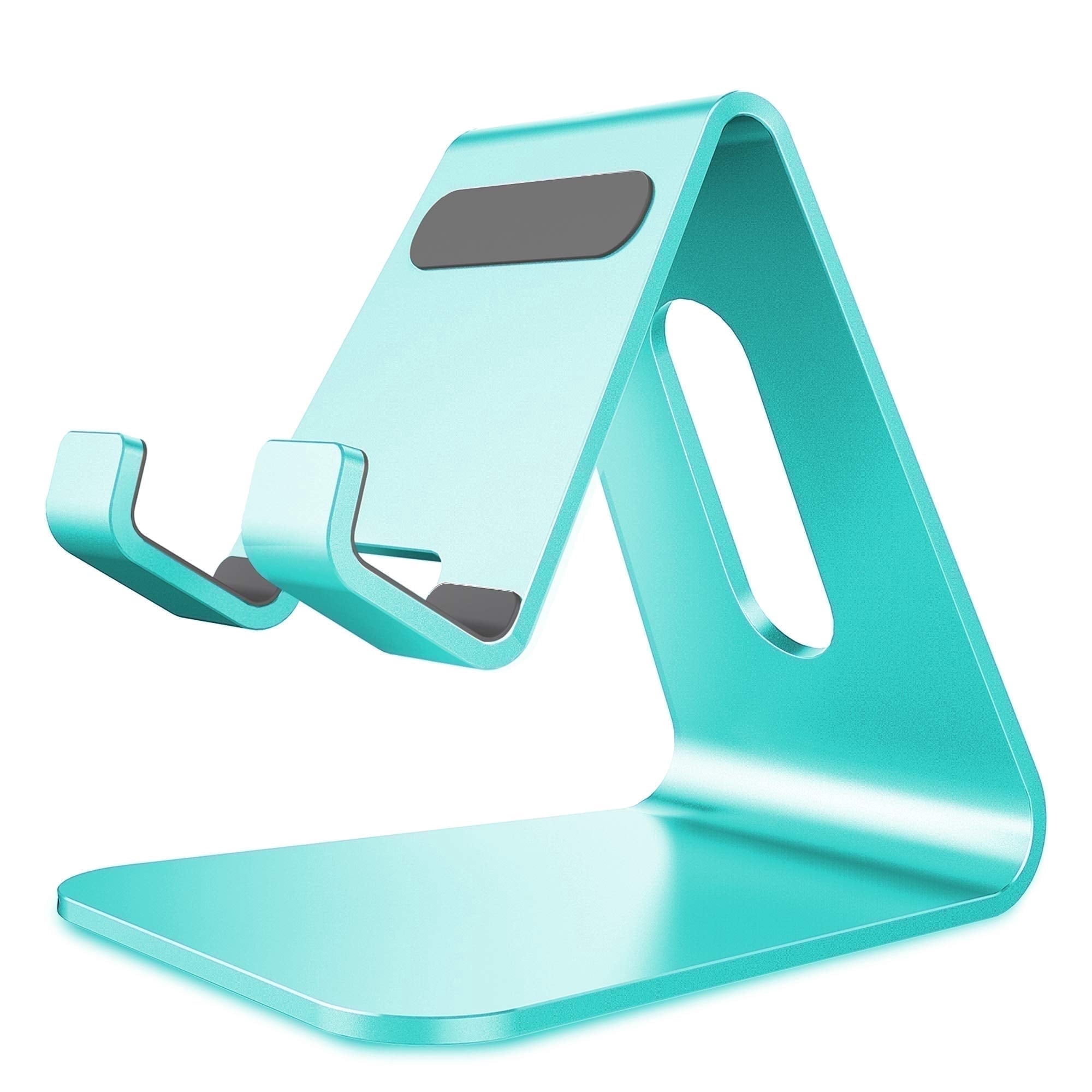 CreaDream Phone Stand for Desk, iphone Stand holder, Aluminum Desktop Stand Compatible with Switch, All Smart Phones, iphone 16 15 14 13 12 Pro Max Mini-Mint Green