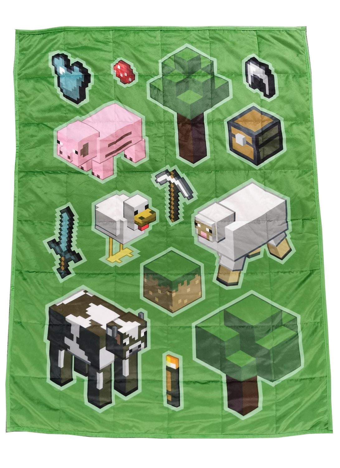 Minecraft Couverture Lestée en Peluche