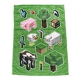 thumbnail image 1 of Minecraft Plush Weighted Blanket, 1 of 2