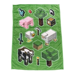 Minecraft Plush Weighted Blanket