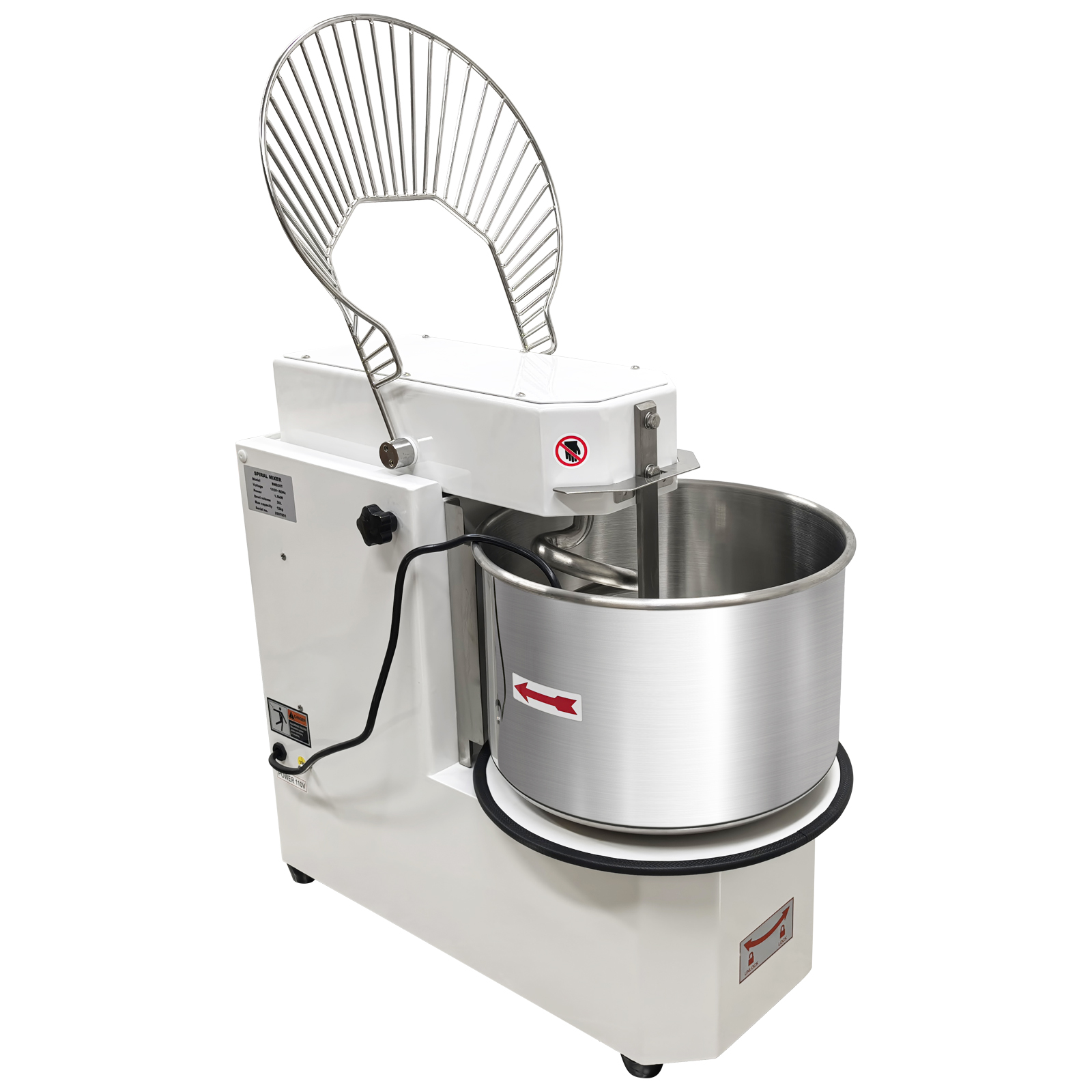 30L Food Mixer Double-speed Double-action Dough Kneading Machine with Detachable Bucket 110V