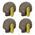 thumbnail image 1 of Door Back Hook Hanger Set 4 Pack Plastic Wall-mounted Storage Rack for Headphones Bags and Cords 5.4 cm x 5.4 cm, 1 of 5