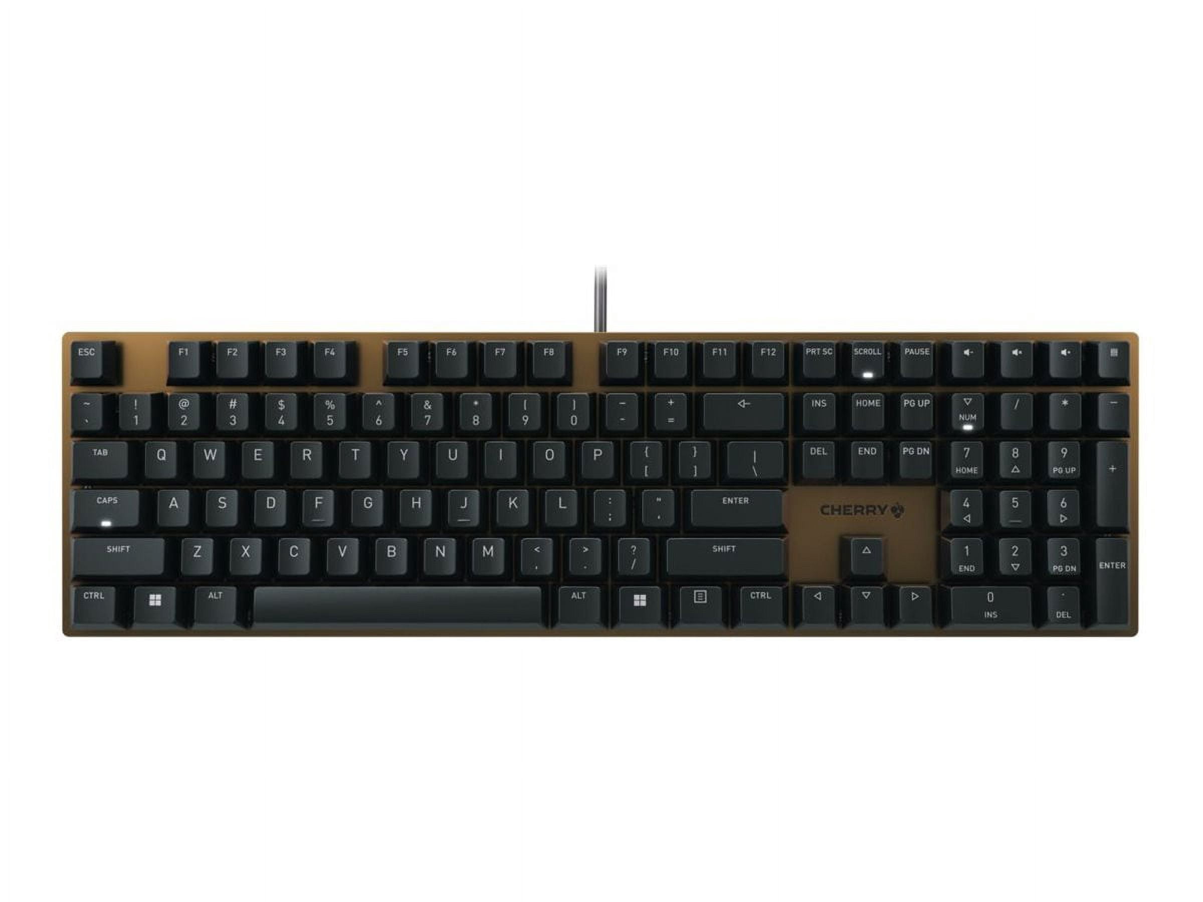 Cherry KC 200 MX Mechanical Office Keyboard with New MX2A switches Black/Bronze