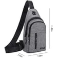 thumbnail image 3 of Vaidha Strap Bag Crossbody Backpack With Hole With Headphone Hole Strap Backpack Hiking Backpack Multipurpose Crossbody Chest Bag, 3 of 7