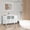 White, variant on Vanity Art 60 in. W Single Sink Modern Bathroom Vanity with Ceramic Top and Free Mirror