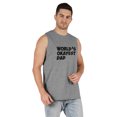 thumbnail image 2 of Inkmeso Printed Graphic World Okayest Dad€ T-Shirt For Mens Best Daddy Ever Gift T-Shirt, 2 of 7