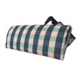 thumbnail image 1 of veasfak Lounge Chair Lunch Break Folding Wicker Chair Sponge Pillow Green Grid, 1 of 9