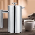 thumbnail image 3 of Household Double Layer 304 Stainless Steel Hand Coffee Pressure Pot Coffee Maker (1000ml), 3 of 5