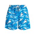 thumbnail image 3 of Hawaiian Print Swim Trunks for Men, Quick-Dry Polyester Fabric with UPF 50+ Protection, Elastic Waistband with Drawstring, Mesh Lining, 2 Slanted Pockets, for Beach, Pool, or Casual Wear, 3 of 5