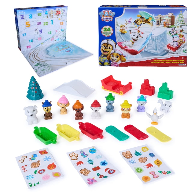 PAW Patrol Holiday Rescue Advent Calendar, Ages 3+