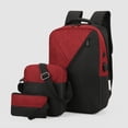 thumbnail image 1 of Vaidha Backpack Three Piece Set, Large Capacity USB Student Backpack, Suitable For School And Outdoor Travel, Computer Bag For Men And Women With Large Capacity, 1 of 2
