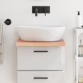 thumbnail image 1 of vidaXL Bathroom Countertop Light Brown 40x50x(2-4) cm Treated Solid Wood, 1 of 5