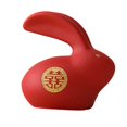 thumbnail image 2 of Baohd Cute Rabbit Statue Animal Model for Bookshelf Decoration Birthday Gift 6cmx4.5cmx5cm single ear, 2 of 9