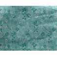 thumbnail image 4 of oneOone Georgette Viscose Aqua Blue Fabric Geometric Craft Projects Decor Fabric Printed By The Yard 42 Inch Wide, 4 of 4