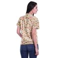 thumbnail image 4 of Moomaya Chemise à Manches Mi-Longues Imprimée pour Femmes, Col Boutonné, Haut Décontracté, 4 of 5