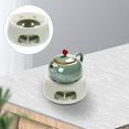 thumbnail image 2 of 1 Pc Tea Warmer Ceramic Candle Stand Teapot Heater Base Tea Stove Candle Holder, 2 of 8