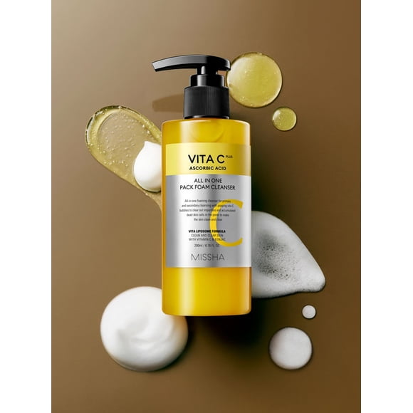 MISSHA Vita C Plus All in One Pack Foam Cleanser 200ml