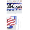 thumbnail image 4 of Leutsin 4th of July Hanging Door Sign, 4th of July Gnome Decor,Independence Day Decorations American Rustic Wooden Plaque with Rope, Wood American Flag For Front Door Porch Wall Window Decor, 4 of 4