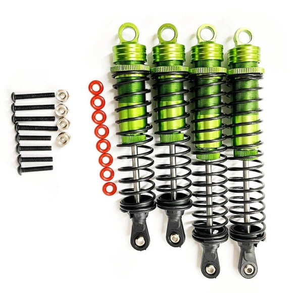 ZLight RCGOFOLLOW Rear Shock Absorber RC Car Part Threaded Rc Rear Shock Absorber For 1/10 ARRMA ARA102690 Monster Trucks Green